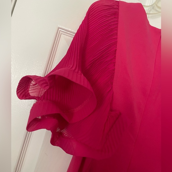 Pink Ruffle Sleeve Dress - Picture 6 of 7